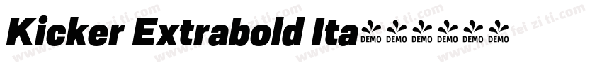 Kicker Extrabold Ita字体转换
